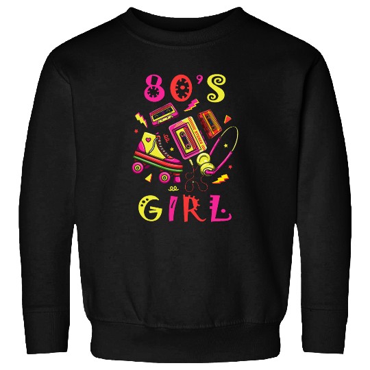 80s Theme Record Player Retro 1980 vintages 80s Music Lover Sweatshirts