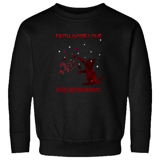 Faith Hope Love Multiple Myeloma Awareness Sweatshirts