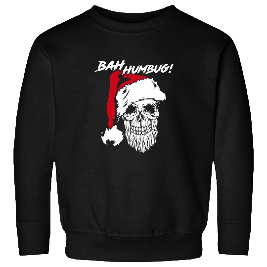 Bah Humbug Grumpy Santa Skull Funny Christmas Pirate 22 Sweatshirts