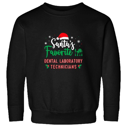 General dentists Christmas Dental Laboratory Technician Sweatshirts