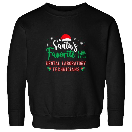 General dentists Christmas Dental Laboratory Technician Sweatshirts