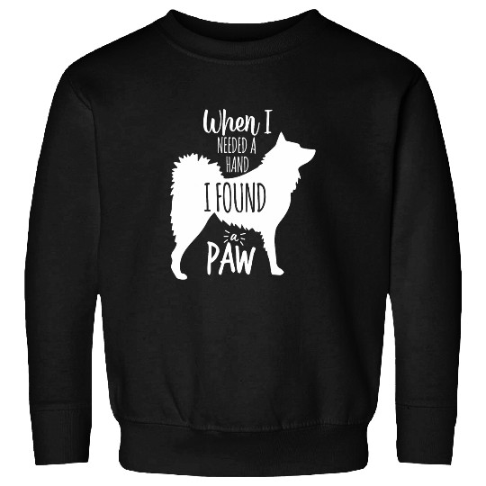 Finnish Spitz When Need Hand Found Paw Dog Mom Dad Women Sweatshirts