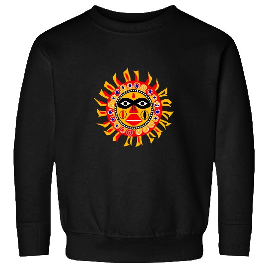A Sun in Native American Pacific Northwest Coast Art Style Sweatshirts