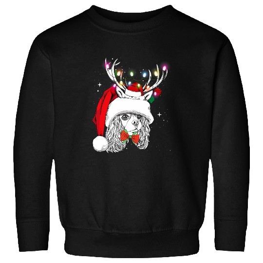Christmas Lights Cavalier King Charles Spaniel Sweatshirts