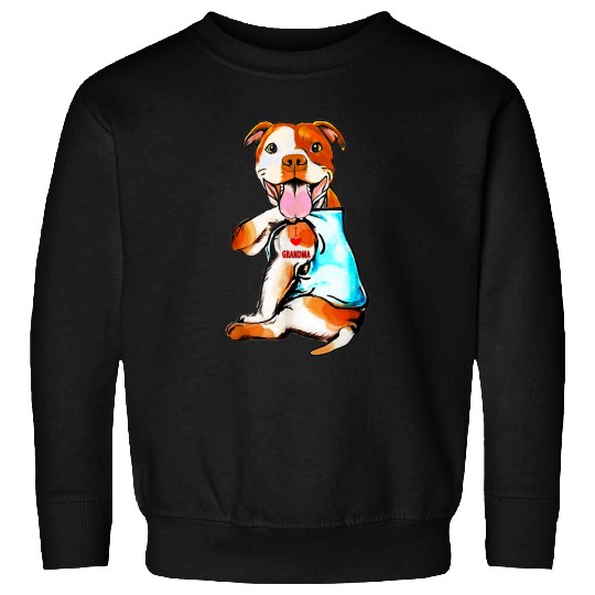 women dog tattoo love grandma Sweatshirts