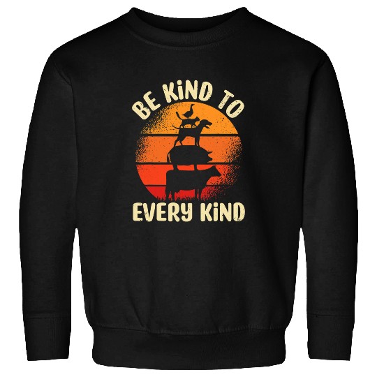 Lacrosse Gift Be Kind To Every Knd Vegan Vegetable Diet Sweatshirts