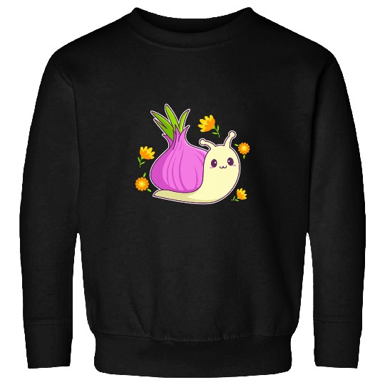 Cute Aesthetic Kawaii Onion Snail Sweatshirts