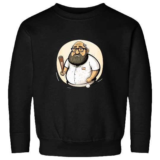 A fat old bengali guy in the indian cricket team Sweatshirts