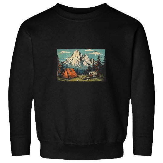 vintages Camping Nature Outdoors Wilderness Wanderlust 3 Sweatshirts