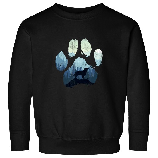 Boykin Spaniel Dog Paw Mom Dad Mountains Sweatshirts