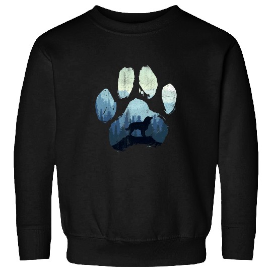 Boykin Spaniel Dog Paw Mom Dad Mountains Sweatshirts