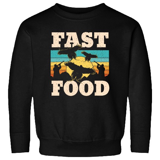 Pheasant Hunting Season Bird Hunter Fast Food Sweatshirts
