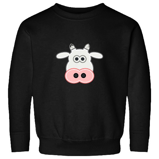Cow Lover Cute Cow Animal Face Sweatshirts