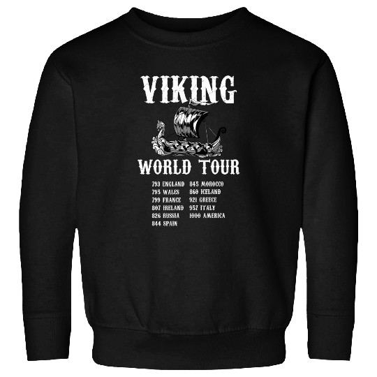 Viking World Tour Norse Mythology Nordic Historical Era Sweatshirts