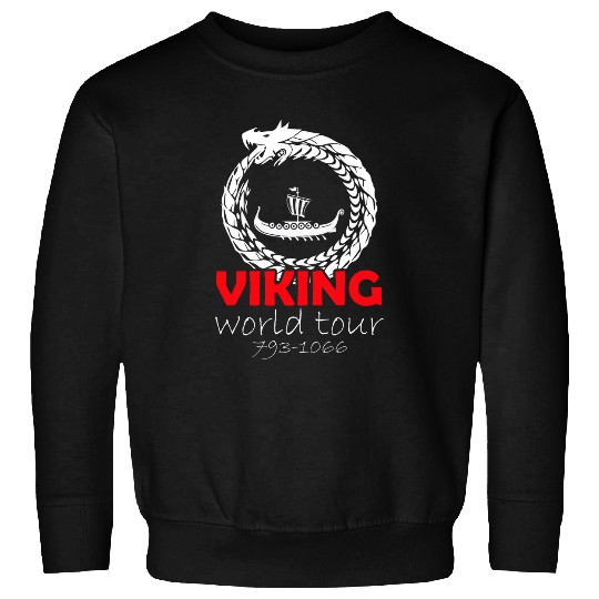 Viking World Tour Funny Norse Ship Product Sweatshirts