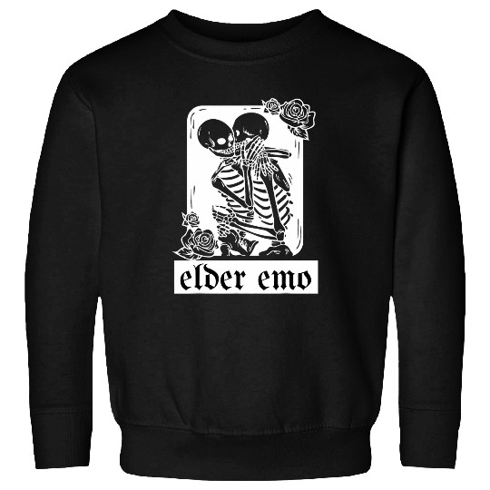 Elder Emo Funny Emo Music Fan Scene Alternative 90s Kids Pun 15 Sweatshirts