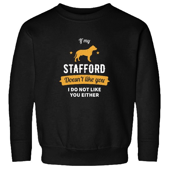 Dog Staffordshire Bull Terrier Funny vintages Stafford Terrier Sweatshirts