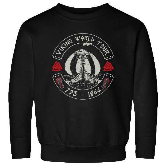 vintages Viking World Tour Retro Norse Culture Vikings Sweatshirts