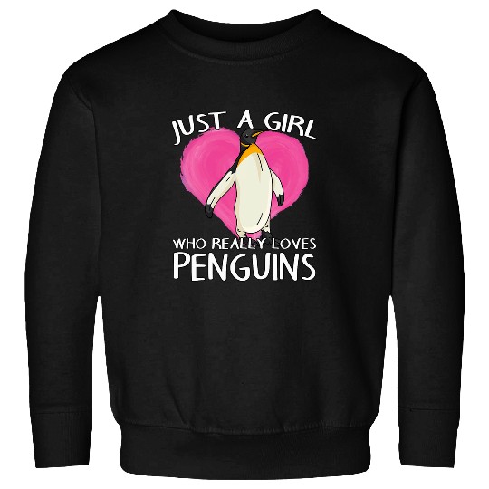 Penguin Pet Birdwatching Birding Bird Girl Who Really Loves Penguins Sweatshirts