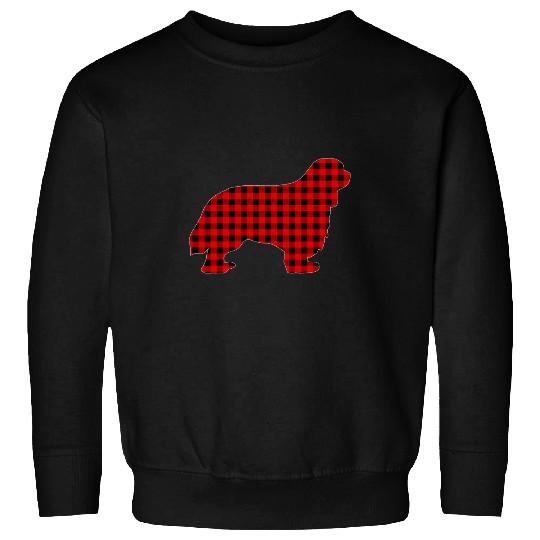 buffalo plaids Cavalier King Charles Spaniel Christmas Pajama Sweatshirts