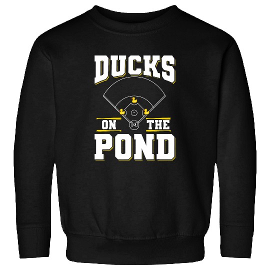 Ducks on the pond Design for a Baseball player 3 Sweatshirts