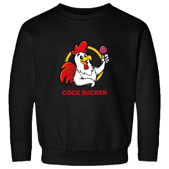 Chicken Lover Funny Adult Humor Rooster Cock Lollipop Sucker Sweatshirts