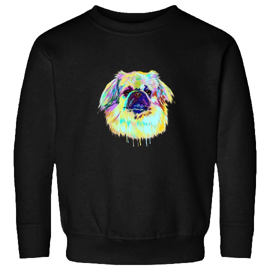 Colourful Splash Dog Tibetan Spaniel Sweatshirts
