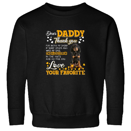 Black and Tan Coonhound Dear Daddy Thank You For Being Sweatshirts