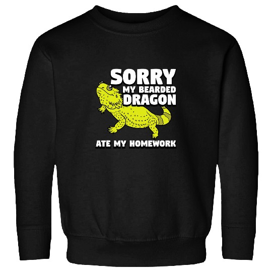 My Bearded Dragon Ate My Homework Pogona Reptile Tee Sweatshirts