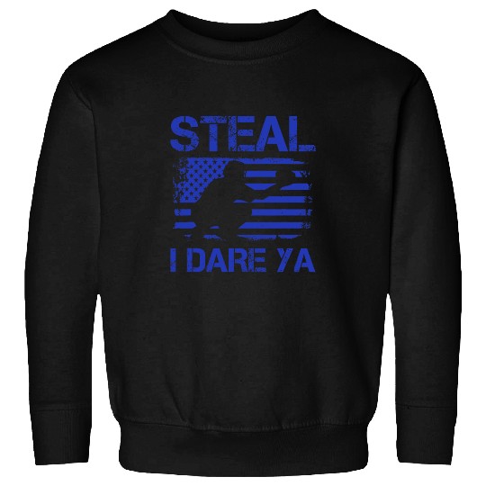 Baseball Catcher Softball Catcher American Flag Sweatshirts