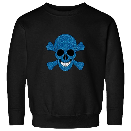 Blue Pirate Skull And Crossbones Sweatshirts