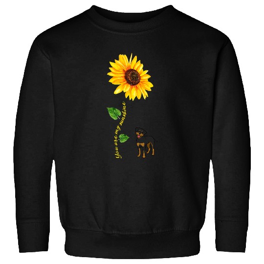 Black and Tan Coonhound You are My Sunshine Sunflower Sweatshirts