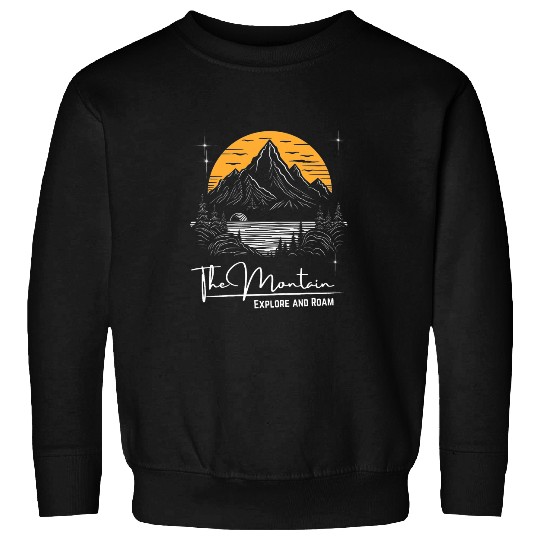Womens Hiking Mountain Nature Sunrise Camping Explore Hers 1 Sweatshirts
