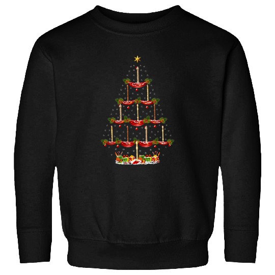 Funny Piccolo Music xmass Lighting Piccolo Christmas Tree Sweatshirts