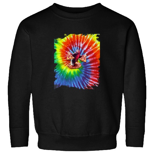 Sloth Pet Pizza Sloth Tie Dye Sweatshirts