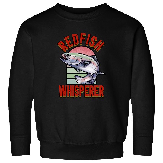 Fishing Redfish Whisperer Fisherman Fish Fishing Fisher Sweatshirts
