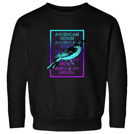 Lacrosse Gift American Robin Bird vintages Retro American Robin Sweatshirts