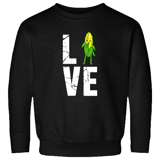 Lacrosse Gift Corn Love Corn Lover Outfit Cute Corn Vegetable Sweatshirts