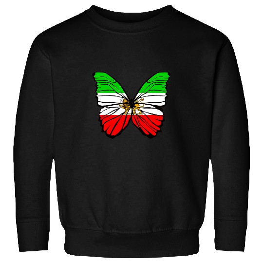 Butterfly Lion Flag Iran Sweatshirts