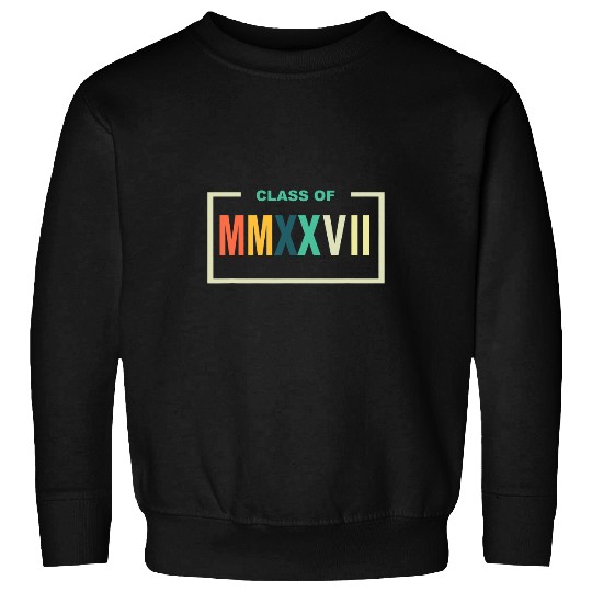 Class of 2027 Roman Numerals Freshman Math Student Sweatshirts