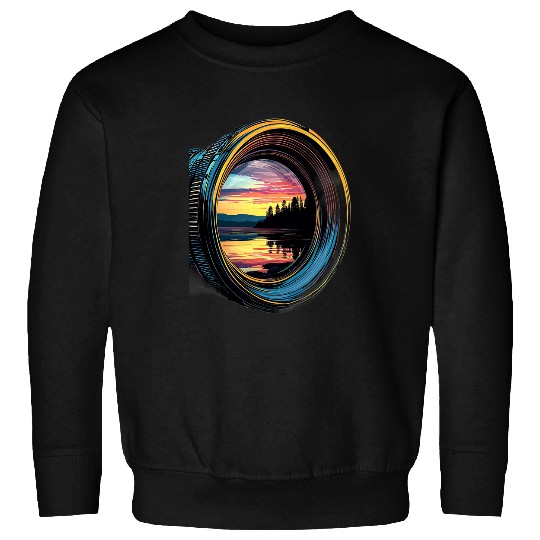 Photography Camera Lens Lake Nature Photographer Sweatshirts