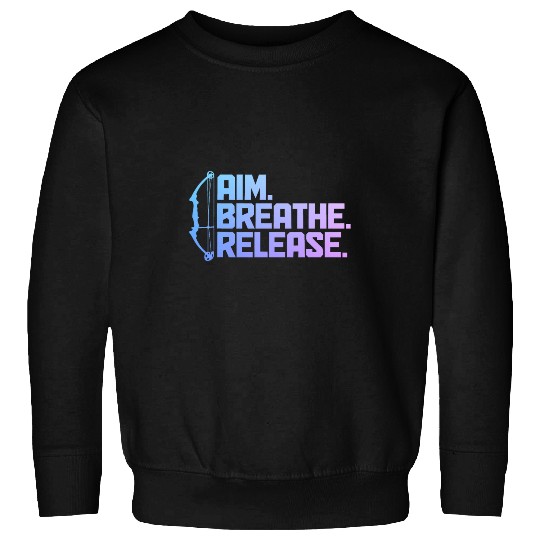 Archery Aim Breathe Release vintages Bow Hunting Archer 2 Sweatshirts