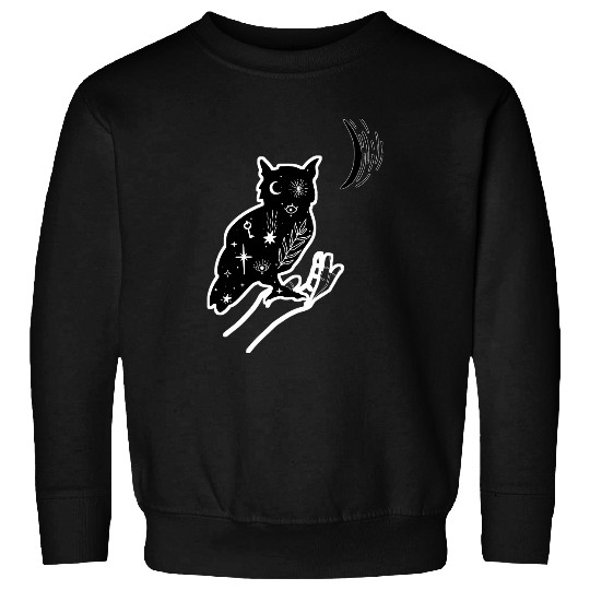 Owl Pet Celestial Owl Nocturnal Night Bird Sweatshirts