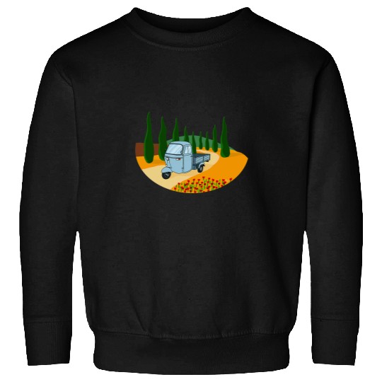 Lacrosse Gift Ape vintages Tuscany Italy car Sweatshirts