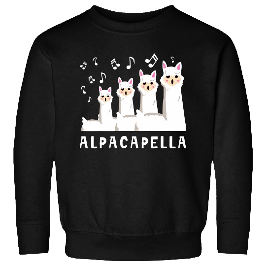 Alpacapella Llamas Microphone Singer Lyrics Sing Karaoke Top Sweatshirts