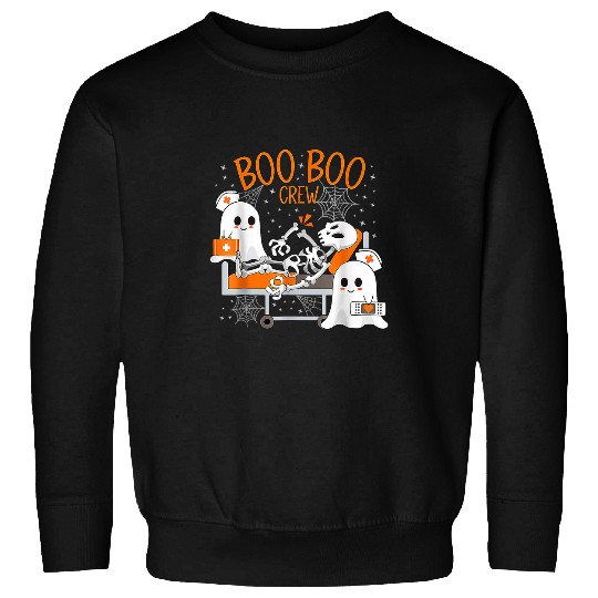 Boo Boo Crew ghosts Paramedic nurses Halloween Sweatshirts