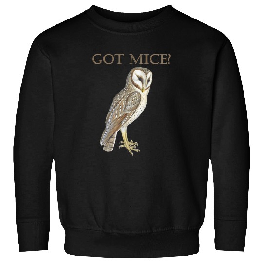 Owl Pet Got Mice Eastern Barn Owl Looking For Dinner Feathered Bird Sweatshirts