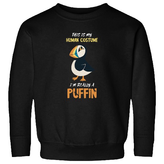 Human Costume Puffin Bird Lover Iceland Animal Puffin Lover Sweatshirts