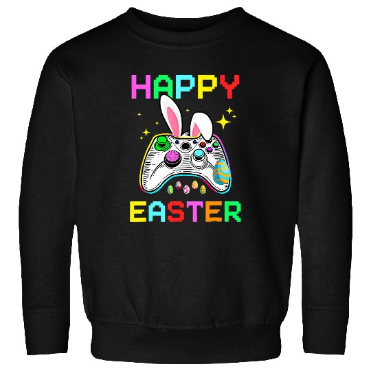 Video Game Easter Bunny Gaming Controller Gamer Boys Girls T 2 Sweatshirts