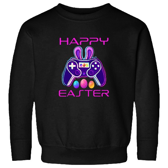 Video Game Easter Bunny Gaming Controller Gamer Boys Girls T 1 Sweatshirts